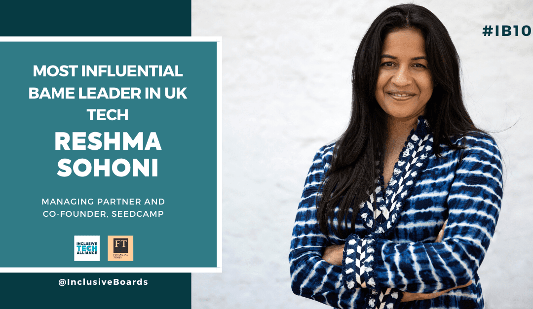 Reshma Sohoni named most influential BAME leader in Tech